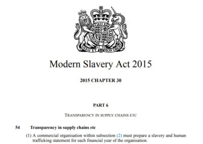 英国現代奴隷法54条（1）抜粋